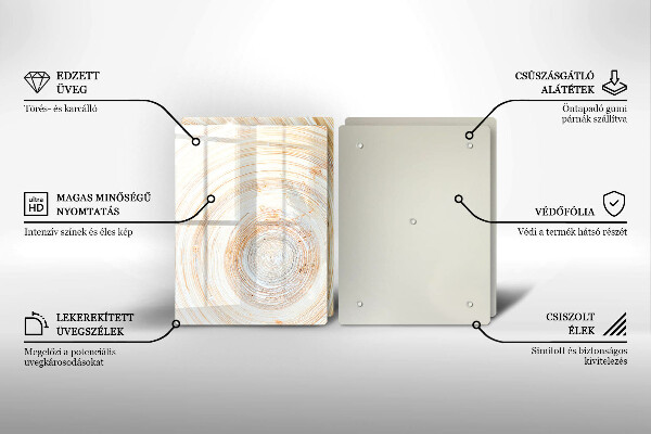 Cobertura de indução Textura de madeira