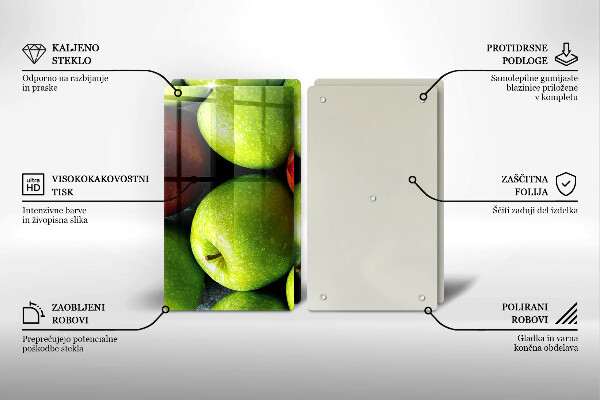 Cobertura de indução Maçãs suculentas