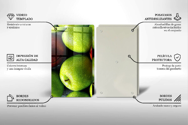 Cobertura de indução Maçãs suculentas