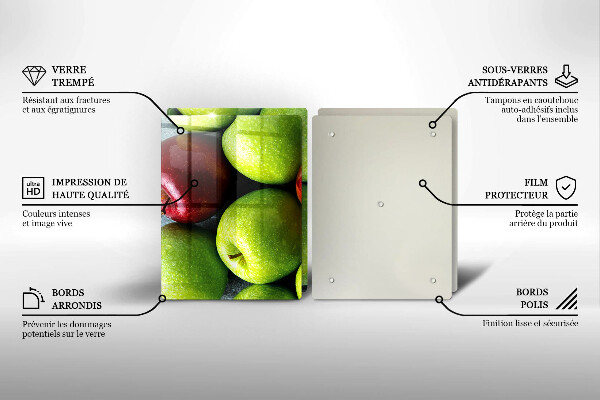 Cobertura de indução Maçãs suculentas