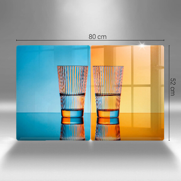 Cobertura de indução Dois copos de água