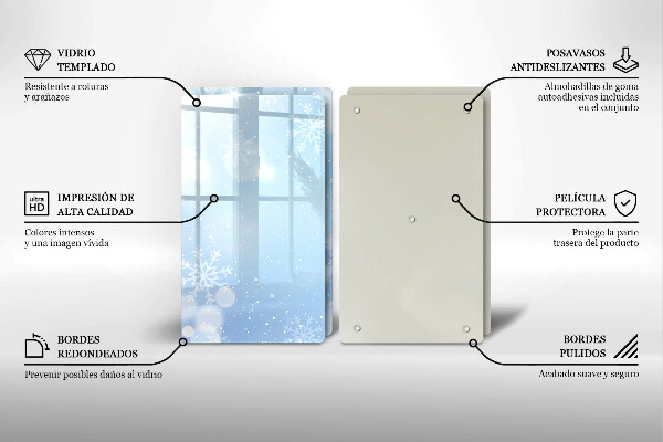 Cobertura de indução Textura de inverno