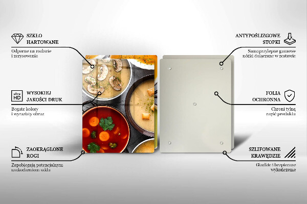 Tampa da placa de indução Sopas coloridas