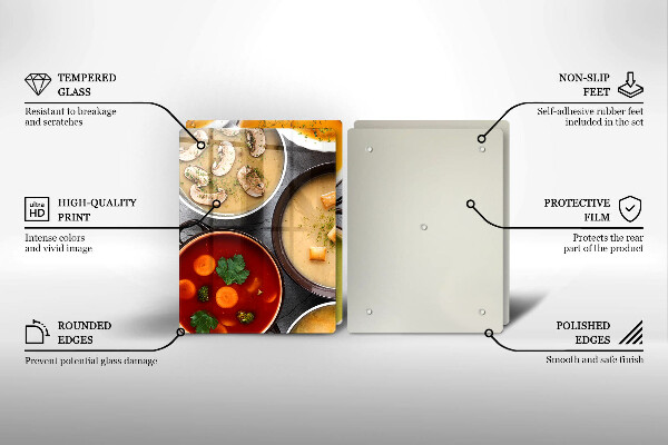 Tampa da placa de indução Sopas coloridas