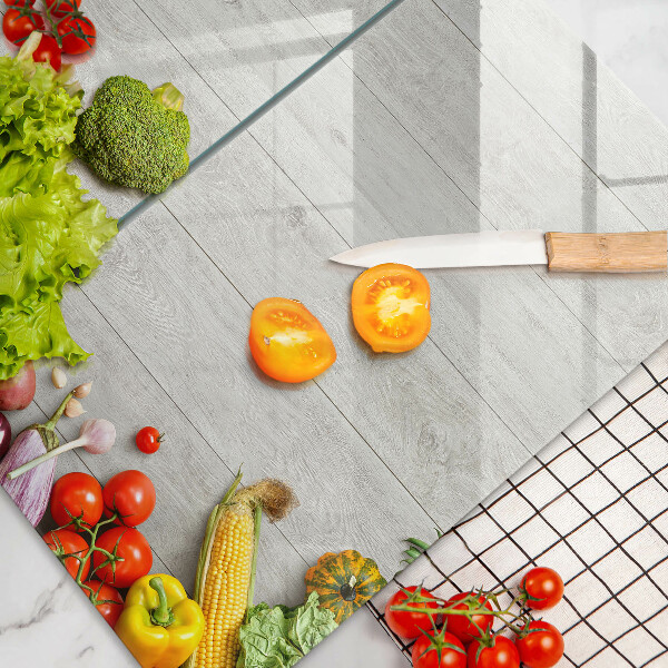 Tampa de parede do fogão a gás Legumes em tábuas