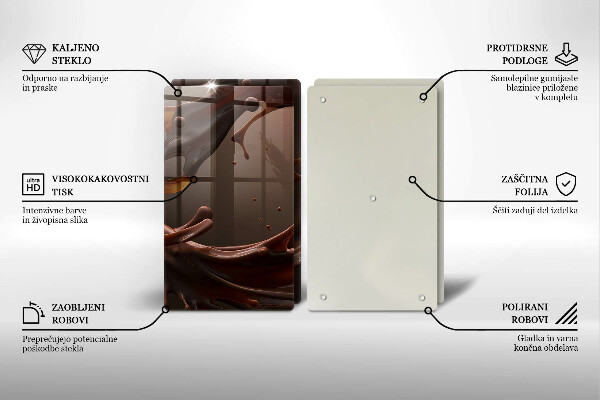 Tampa de parede do fogão a gás Chocolate líquido