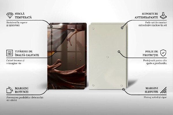 Tampa de parede do fogão a gás Chocolate líquido