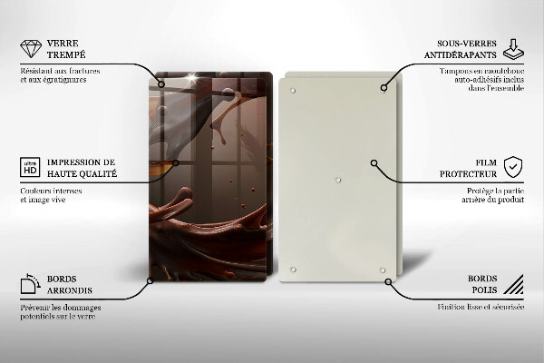 Tampa de parede do fogão a gás Chocolate líquido