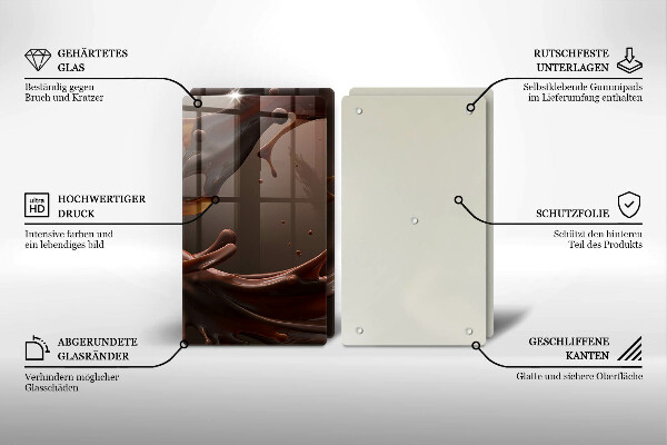 Tampa de parede do fogão a gás Chocolate líquido