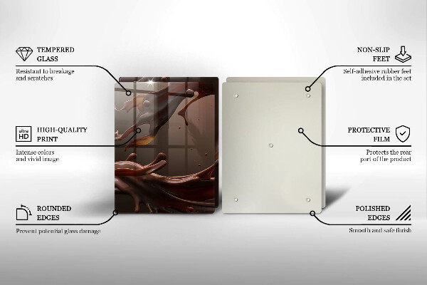 Tampa de parede do fogão a gás Chocolate líquido