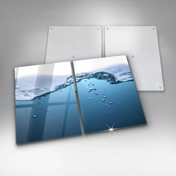 Tampa de parede do fogão a gás Água azul