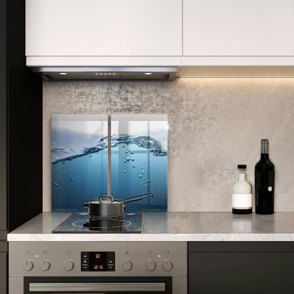 Tampa de parede do fogão a gás Água azul