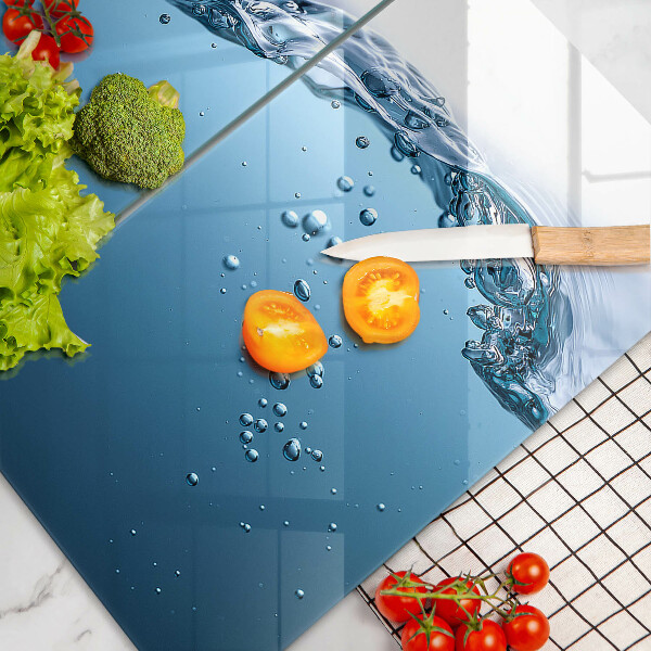 Tampa de parede do fogão a gás Água azul