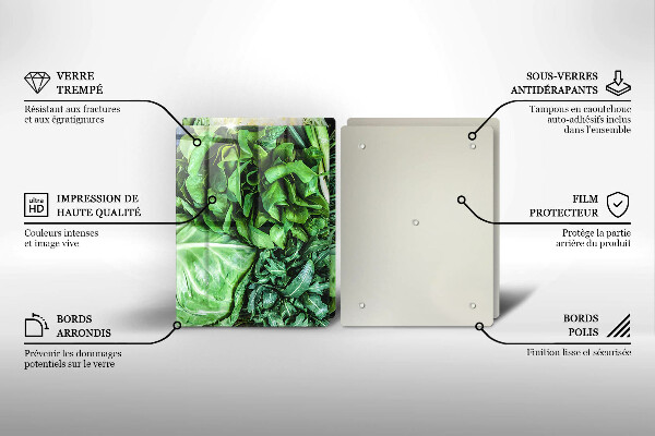 Tampa de parede do fogão a gás Vegetais verdes