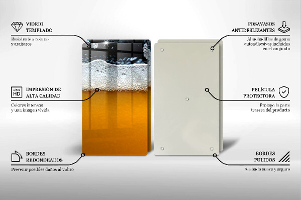 Tampa de parede do fogão a gás Bebida cerveja espuma