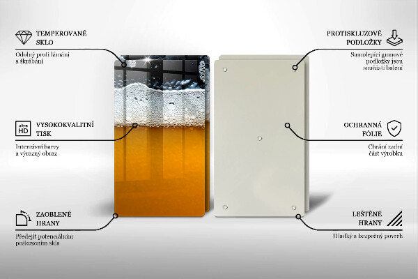 Tampa de parede do fogão a gás Bebida cerveja espuma
