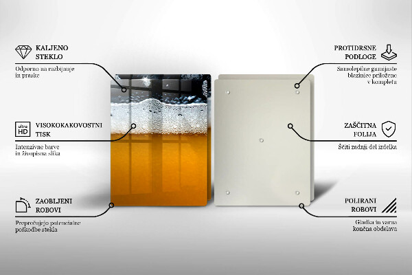 Tampa de parede do fogão a gás Bebida cerveja espuma