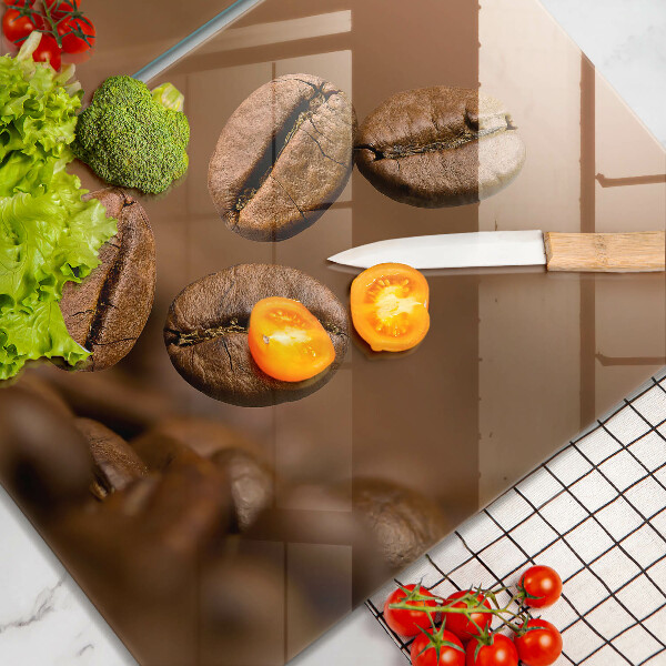 Painel de proteção para a cozinha Grãos de café