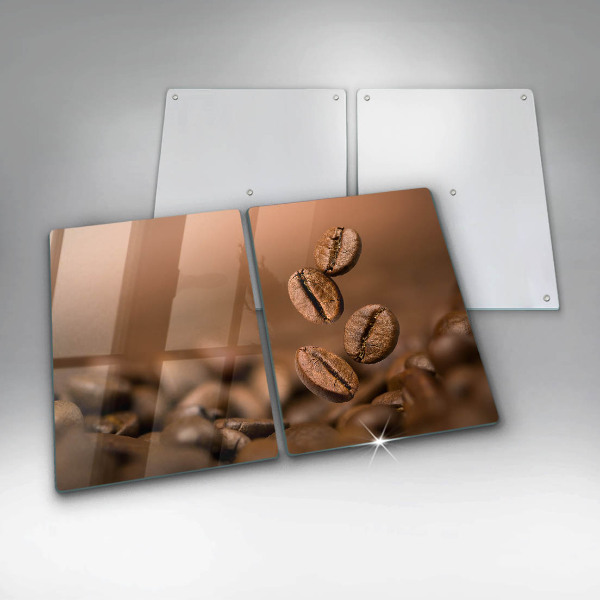Painel de proteção para a cozinha Grãos de café