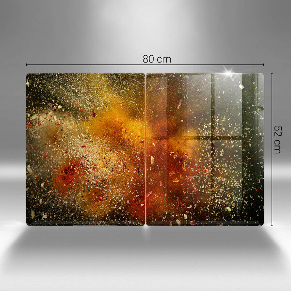 Tampa de parede do fogão a gás Especiarias coloridas