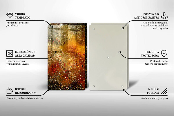 Tampa de parede do fogão a gás Especiarias coloridas