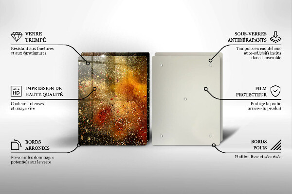 Tampa de parede do fogão a gás Especiarias coloridas