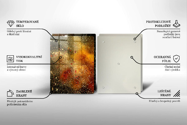 Tampa de parede do fogão a gás Especiarias coloridas