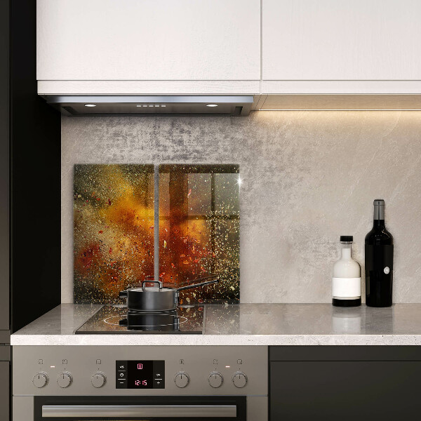 Tampa de parede do fogão a gás Especiarias coloridas