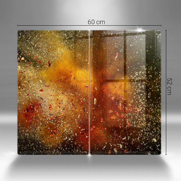 Tampa de parede do fogão a gás Especiarias coloridas