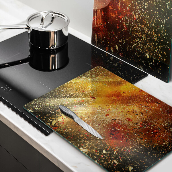 Tampa de parede do fogão a gás Especiarias coloridas