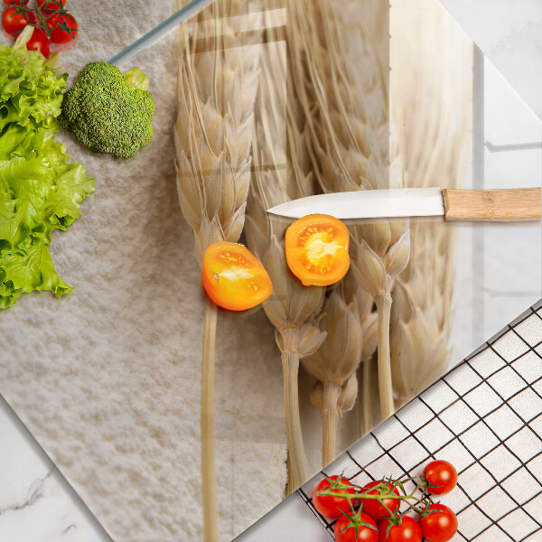 Tampa de parede do fogão a gás Farinha e espigas de cereais