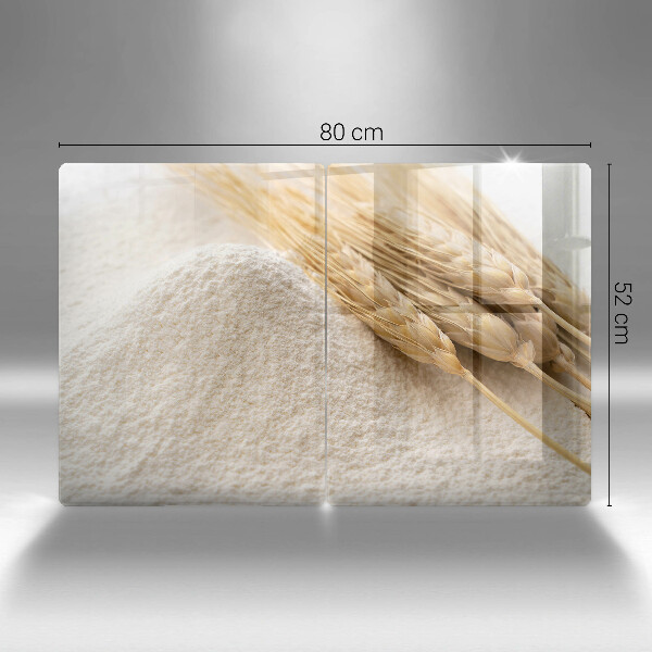 Tampa de parede do fogão a gás Farinha e espigas de cereais