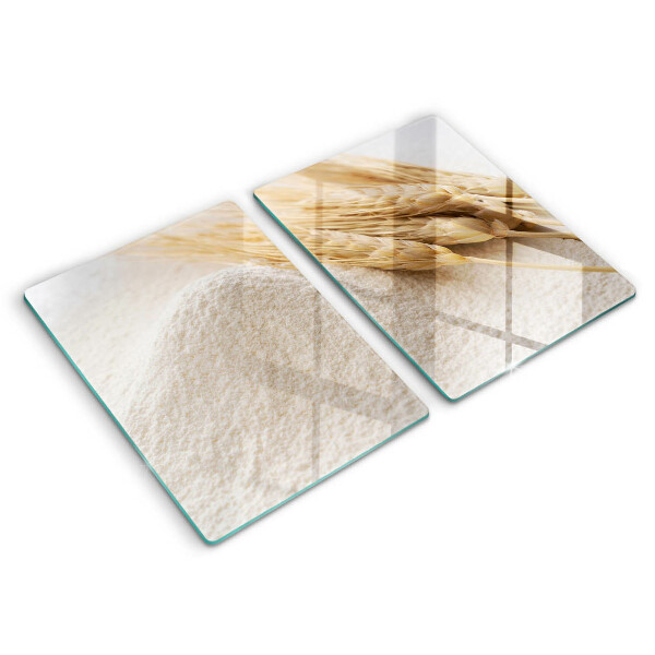 Tampa de parede do fogão a gás Farinha e espigas de cereais