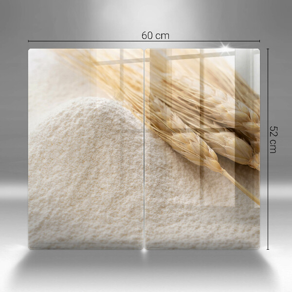 Tampa de parede do fogão a gás Farinha e espigas de cereais