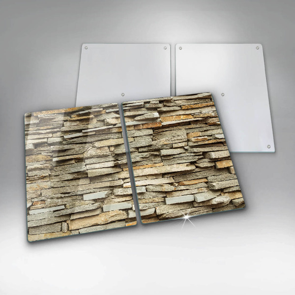 Placa de proteção para o fogão Pedras decorativas