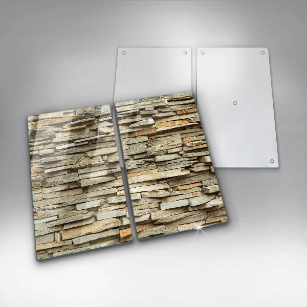 Placa de proteção para o fogão Pedras decorativas