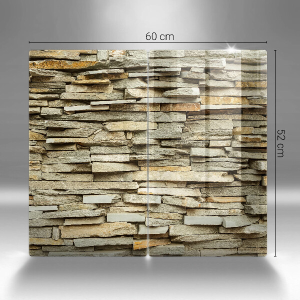 Placa de proteção para o fogão Pedras decorativas