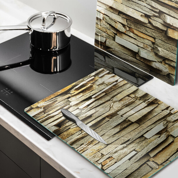 Placa de proteção para o fogão Pedras decorativas