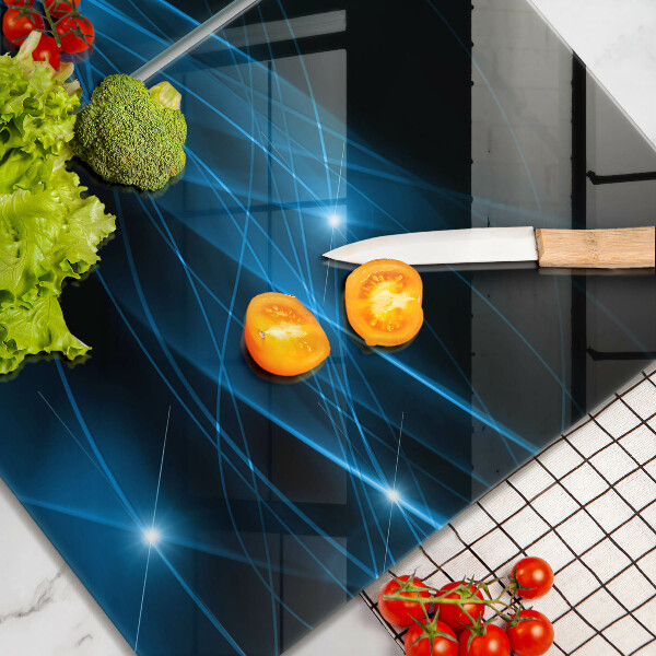 Tampa de parede do fogão a gás Abstração fumo azul