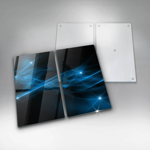 Tampa de parede do fogão a gás Abstração fumo azul