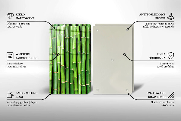Placa de proteção para o fogão Natureza bambus