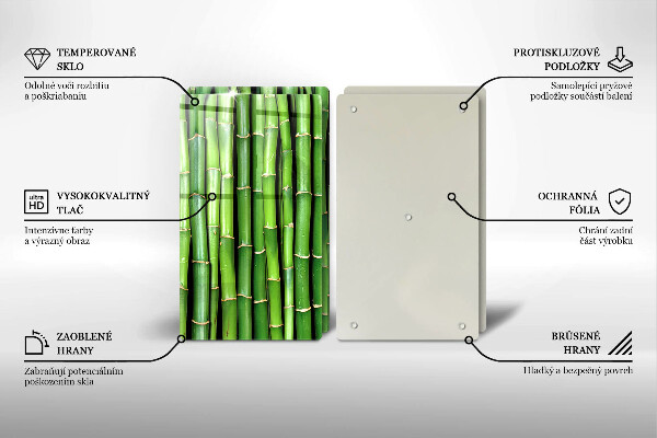 Placa de proteção para o fogão Natureza bambus