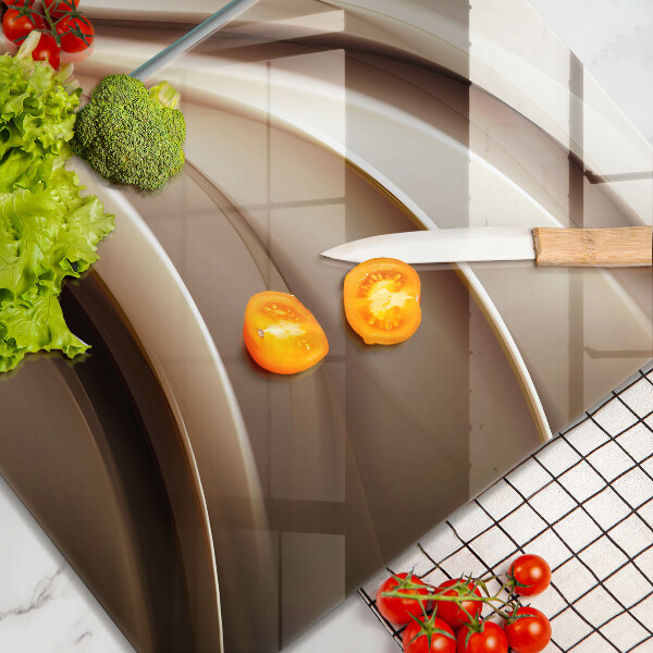 Tampa de parede do fogão a gás Abstração linhas suaves