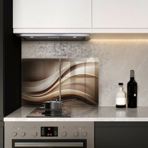 Tampa de parede do fogão a gás Abstração linhas suaves