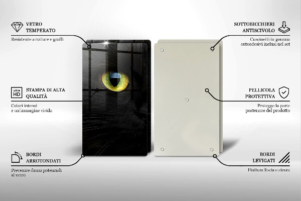 Tampa de parede do fogão a gás Animal olhos de gato