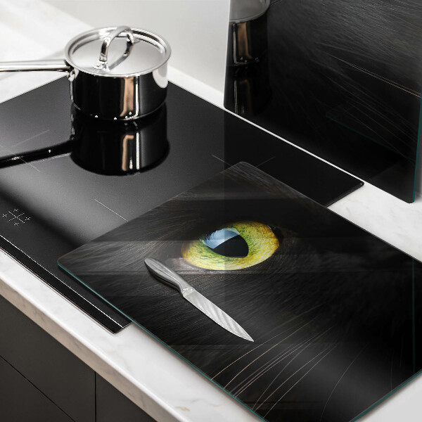 Tampa de parede do fogão a gás Animal olhos de gato