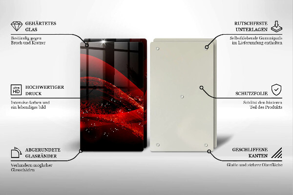 Placa de proteção para o fogão Abstração moderna