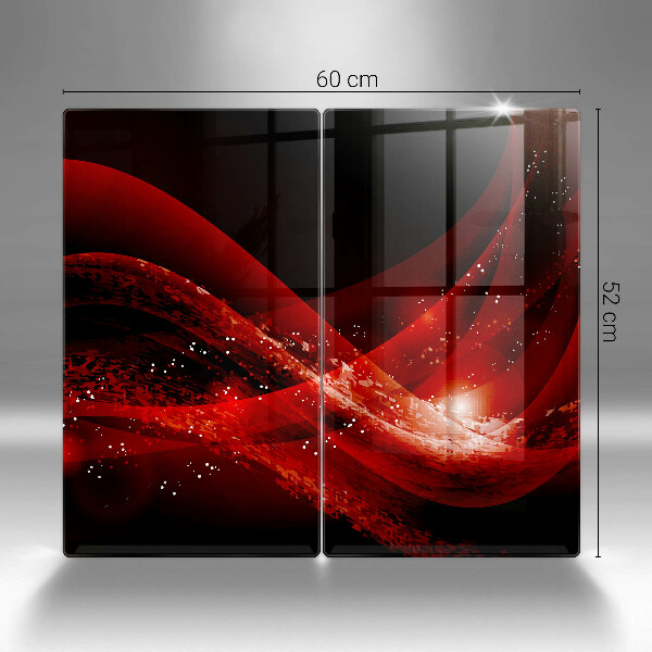 Placa de proteção para o fogão Abstração moderna