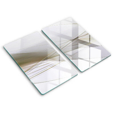 Placa de proteção para o fogão Abstração linhas design