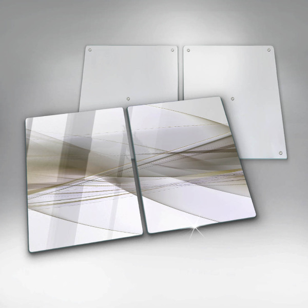 Placa de proteção para o fogão Abstração linhas design